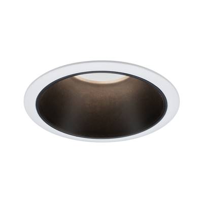 Encastré PAULMANN Cole rond fixe max. 1x10W GU10 230V Blanc/noir mat Alu - 93394
