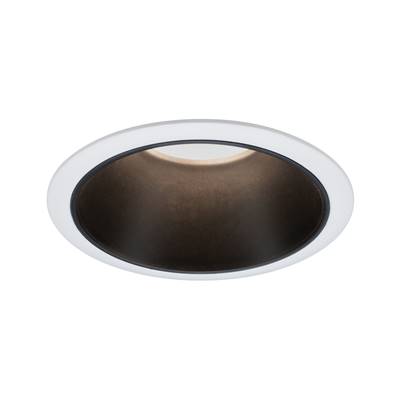 Encastré PAULMANN Cole rond fixe max. 1x10W GU10 230V Blanc/noir mat Alu - 93394