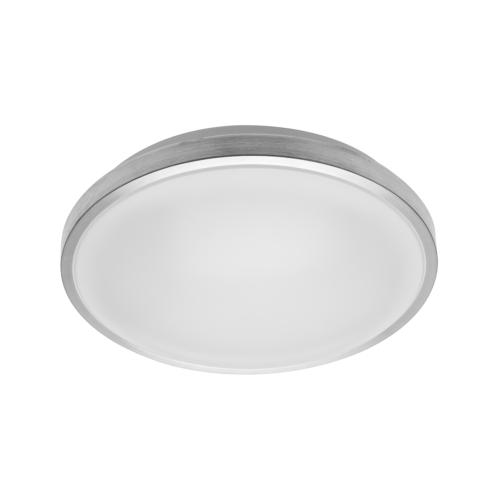 Plafonnier LED étanche design aluminium brossé 16W 4000K blanc neutre