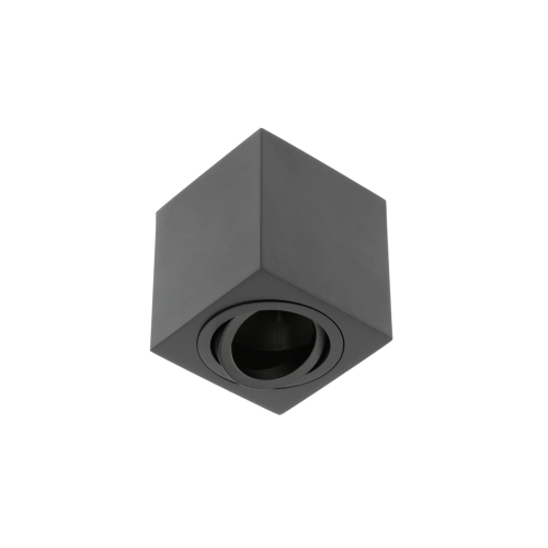 Spot en Saillie carré noir mat orientable 230V GU10