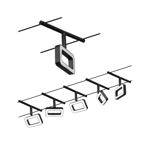 Kit câbles tendus 5 spots Set Frame de la série WIRE PAULMANN 94485