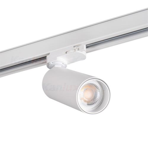 Spot LED pour rail triphasé GU10 blanc