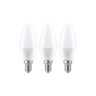 Pack de 3 ampoules LED PAULMANN Flamme 4 W E14 230 V 2700K - 28426