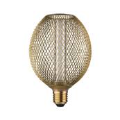 Metallic Glow Standard 230 V Globe LED Spiral E27 230V 200lm 4,2W 1800K  Laiton