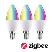 Standard 230 V Ampoule LED E14 Smart Home Zigbee  3x470lm 3x5W RGBW+ gradable Dé