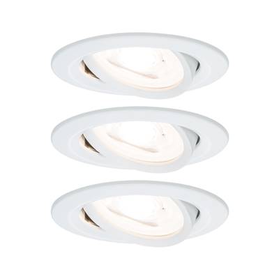 Kit encastré PAULMANN Nova rd orien. LED 3stepdim 3x6,5W 230V GU10 51mm Blanc dé