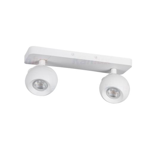 Applique/Plafonnier double spot design blanc KANLUX GU10 230V 33674