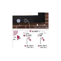 Applique/Plafonnier extérieur détecteur LED Board Panel PAULMANN 94254