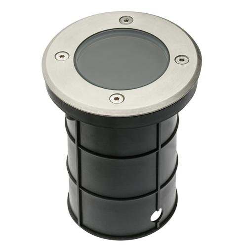 Spot Exterieur Encastrable IP67 230V GU10 inox 304 double presse-étoupe