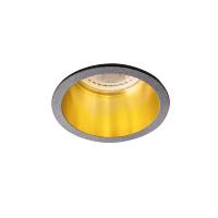 Spot encastrable fixe rond noir/doré basse luminance pour LED Kanlux 27326