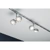 Urail Spot sur rail LED Double 2X4W Pellet chrome mat PAULMANN 95471