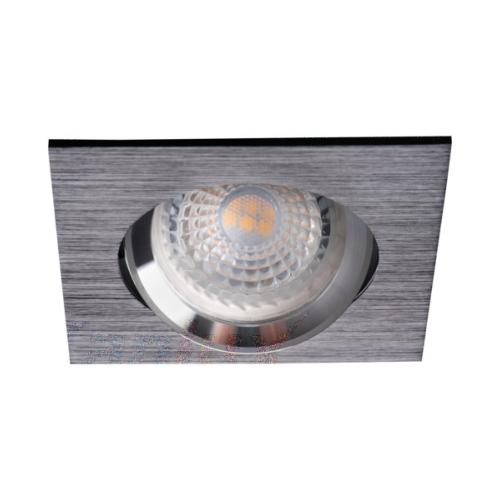 Spot Led GU10 Encastrable Noir Carré avec Led 6.5W 120° 4000K