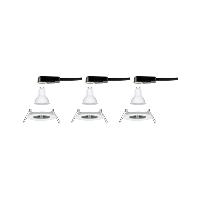 Lot de 3 Spots LED encastrables 230V Blanc IP44 6.5W GU10 Paulmann 93442