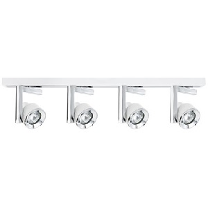 Réglette Turn PAULMANN 4 spots GU10 230V Blanc/Chrome