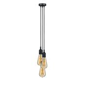 Suspension PAULMANN Neordic Ketil max. 3x60W E27 Noir 230V silicone - 50382