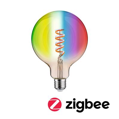 Filament 230 V Globe LED Smart Home Zigbee  470lm 6,3W RGBW+ gradable Doré