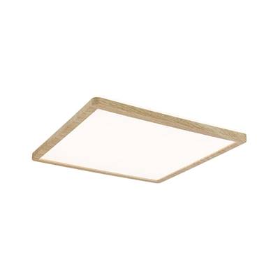 Panneau LED Atria Shine Backlight IP44 carré 293x293mm 3000K Esthétique bois