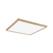 Panneau LED Atria Shine Backlight IP44 carré 293x293mm 4000K Esthétique bois