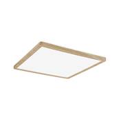 Panneau LED Atria Shine Backlight IP44 carré 293x293mm 4000K Esthétique bois