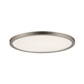 Panneau encastré Areo LED IP44 rond 180 mm 12 W Nickel mat gradable