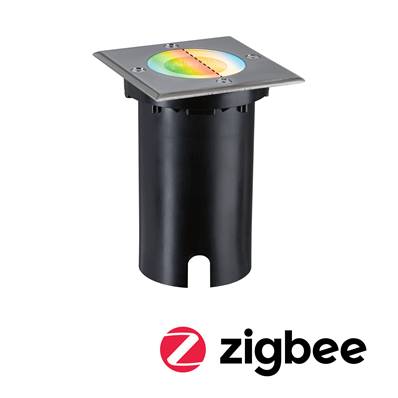 Encastré de sol LED Floor Smart Home Zigbee  IP67 carré 110x110mm RGBW+ 4,9W 300
