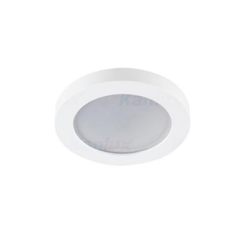 Spot étanche IP44 salle de bain rond blanc mat pour LED