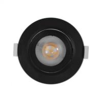 Spot LED Noir extra-plat 5W 38° 230V Blanc chaud 3000K