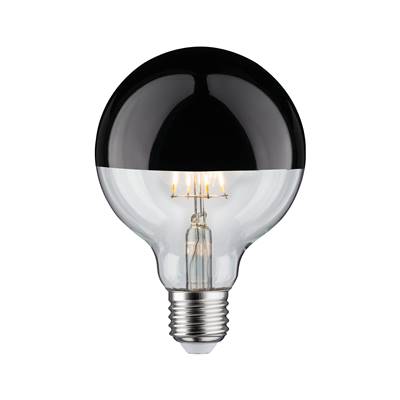 Ampoule LED PAULMANN G95 Calotte réflectrice 600lm E27 2700K 6,5W 230V Noir Chro