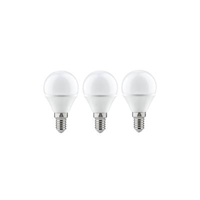 Pack de 3 ampoules shpériquerques LED PAULMANN 4 W E14 230 V 2700K - 28427