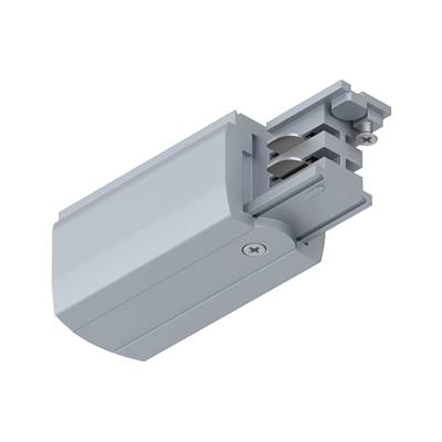 Alimentation fin de ligne PAULMANN ProRail3 gauche Argent 230V métal 3 phases -