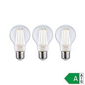 Filament 230 V Ampoule LED Pack de 3 3x840lm 3x4W 3000K  Clair