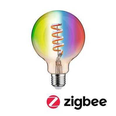 Filament 230 V Globe LED Smart Home Zigbee  470lm 6,3W RGBW+ gradable Doré