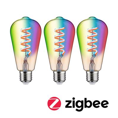 Filament 230 V Ampoules LED 3x470lm 3x6,3W RGBW+ gradable Doré