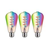 Filament 230 V Ampoules LED 3x470lm 3x6,3W RGBW+ gradable Doré