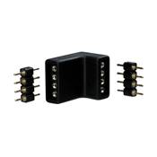 Lot de 4 connecteurs enfichables PAULMANN YourLED blanc noir - 70334