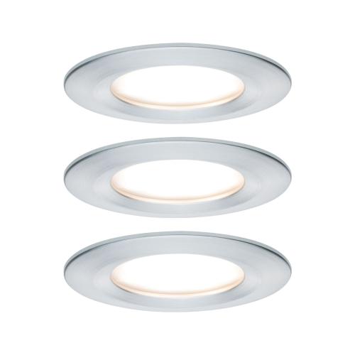 Lot de 3 Spots LED encastrables Nova LED Coin IP44 6.5W 230V PAULMANN 93462