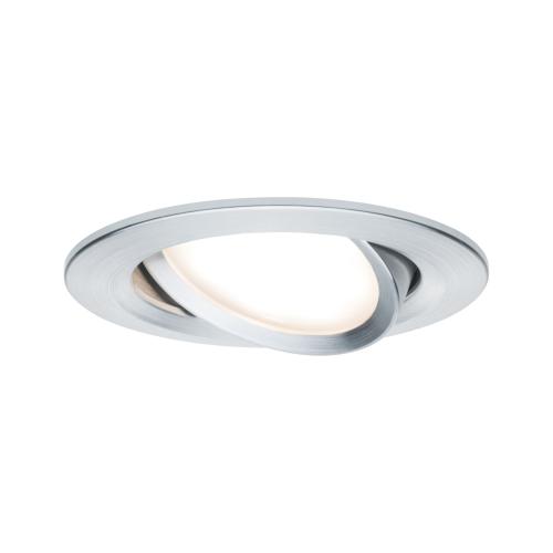 Spot LED encastrable Nova LED Coin 6.5W 230V alu tourné IP23 PAULMANN 93450