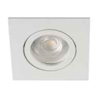 Spot encastrable orientable carré Blanc Mat sans circlip apparent Kanlux
