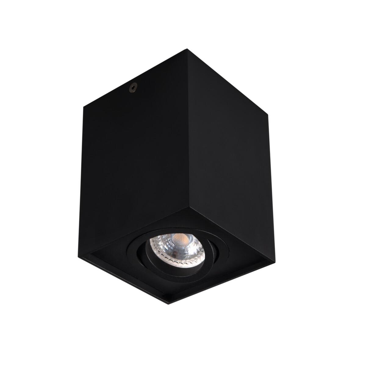 Spot de plafond en saillie LED Gibbon - Carré - Étanche IP65 - Raccord GU10  