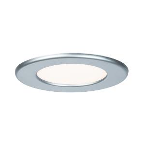 Spot Led encastrable Extra plat 220V Chrome mat 6W Blanc neutre 390 lm Paulmann