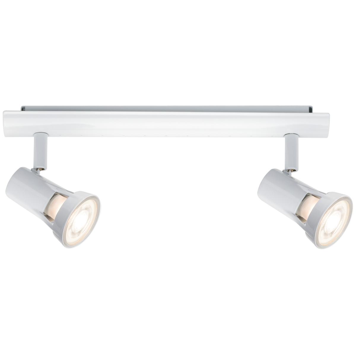 Applique et plafonnier Spot plafonnier 2 flammes Plafonnier deux spots,  mobile, 2x 3,5 watts LED 190Lm blanc chaud, L 31,5 cm, ETC Shop: lampes,  mobilier, technologie. Tout d'une source.