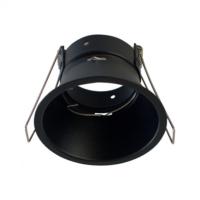 Spot encastrable noir design basse luminance anti éblouissement GU10 pour LED.